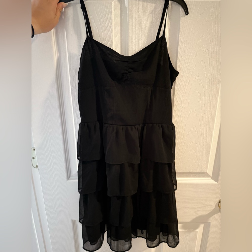 Aeropostale Black Layered Mini Dress